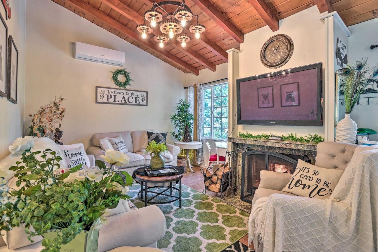 Boho Crestline Cabin, 1 Mile To Lake Gregory! Extérieur photo