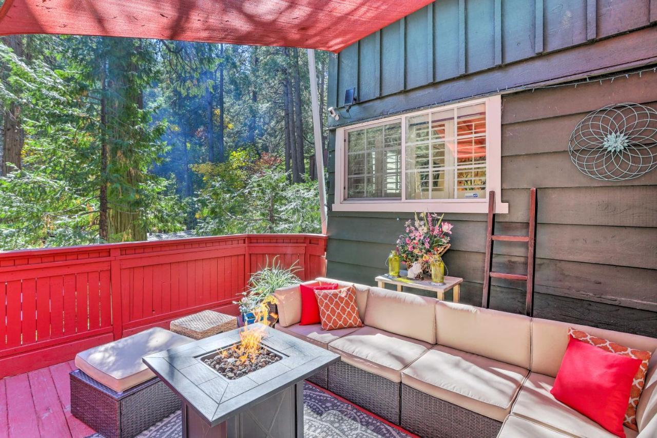 Boho Crestline Cabin, 1 Mile To Lake Gregory! Extérieur photo