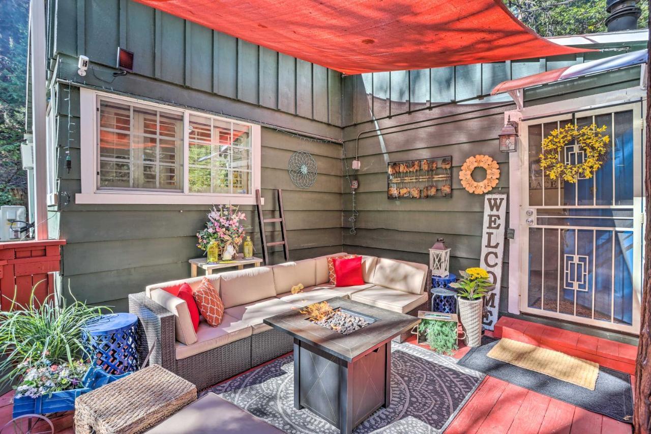 Boho Crestline Cabin, 1 Mile To Lake Gregory! Extérieur photo