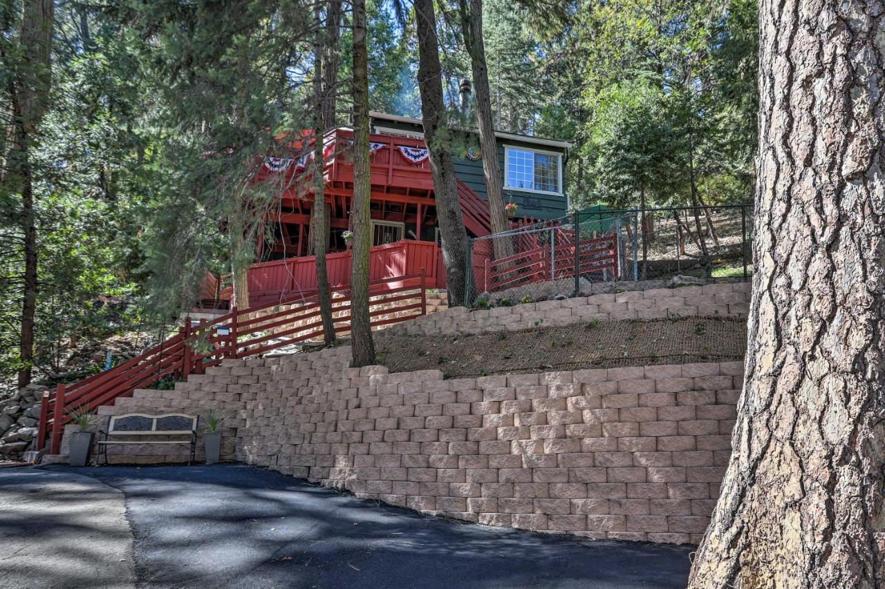 Boho Crestline Cabin, 1 Mile To Lake Gregory! Extérieur photo